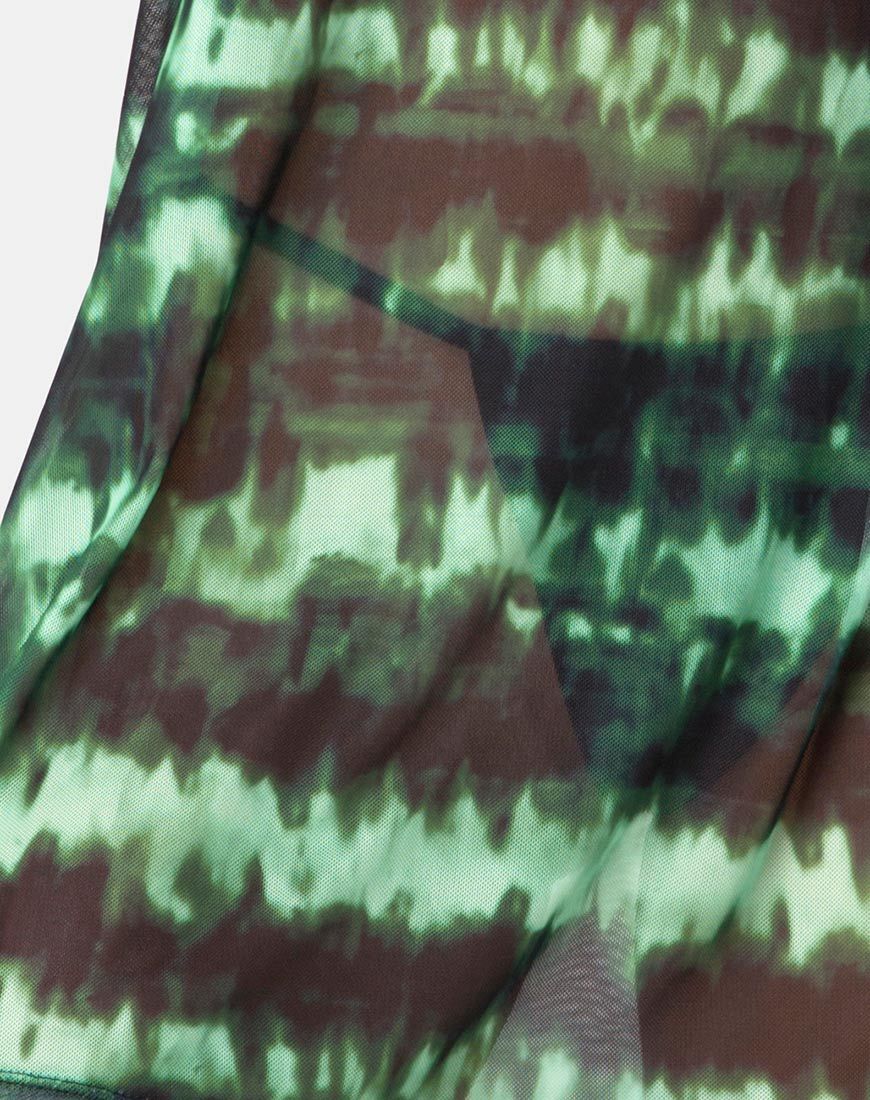 Immagine della t-shirt Sunny Kiss in maglia turchese tie dye