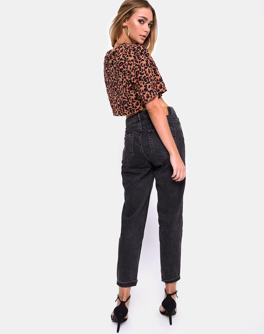 Immagine di Super Cropped Tee in Jungle Leopard