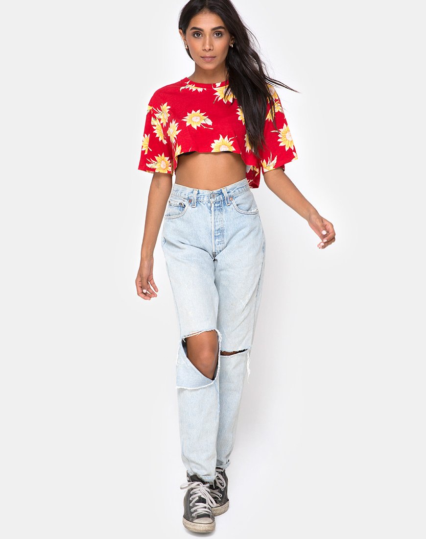 Immagine della t-shirt Super Cropped Tee in Sunny Days