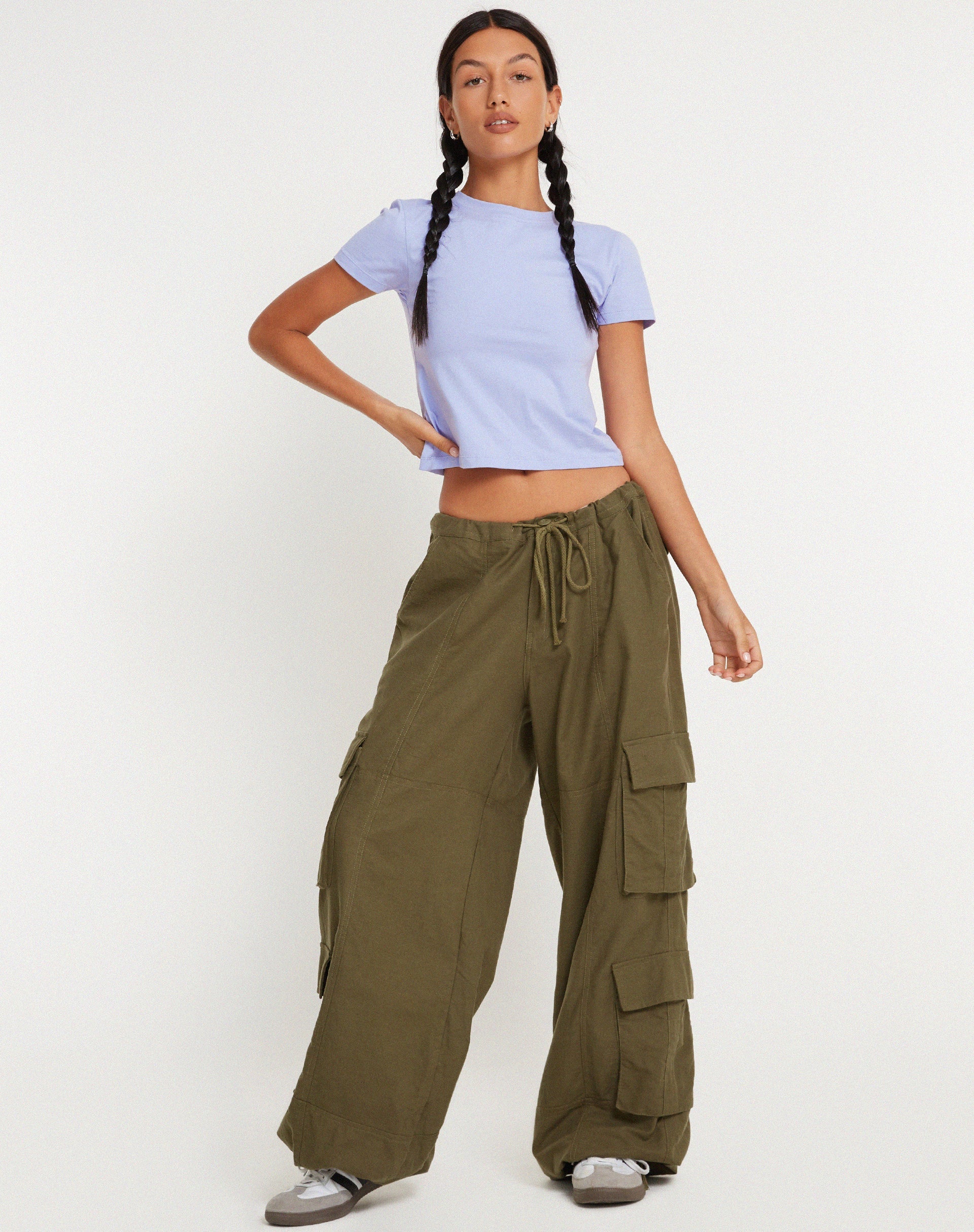 immagine di Surtie Crop Top in lilla pastello