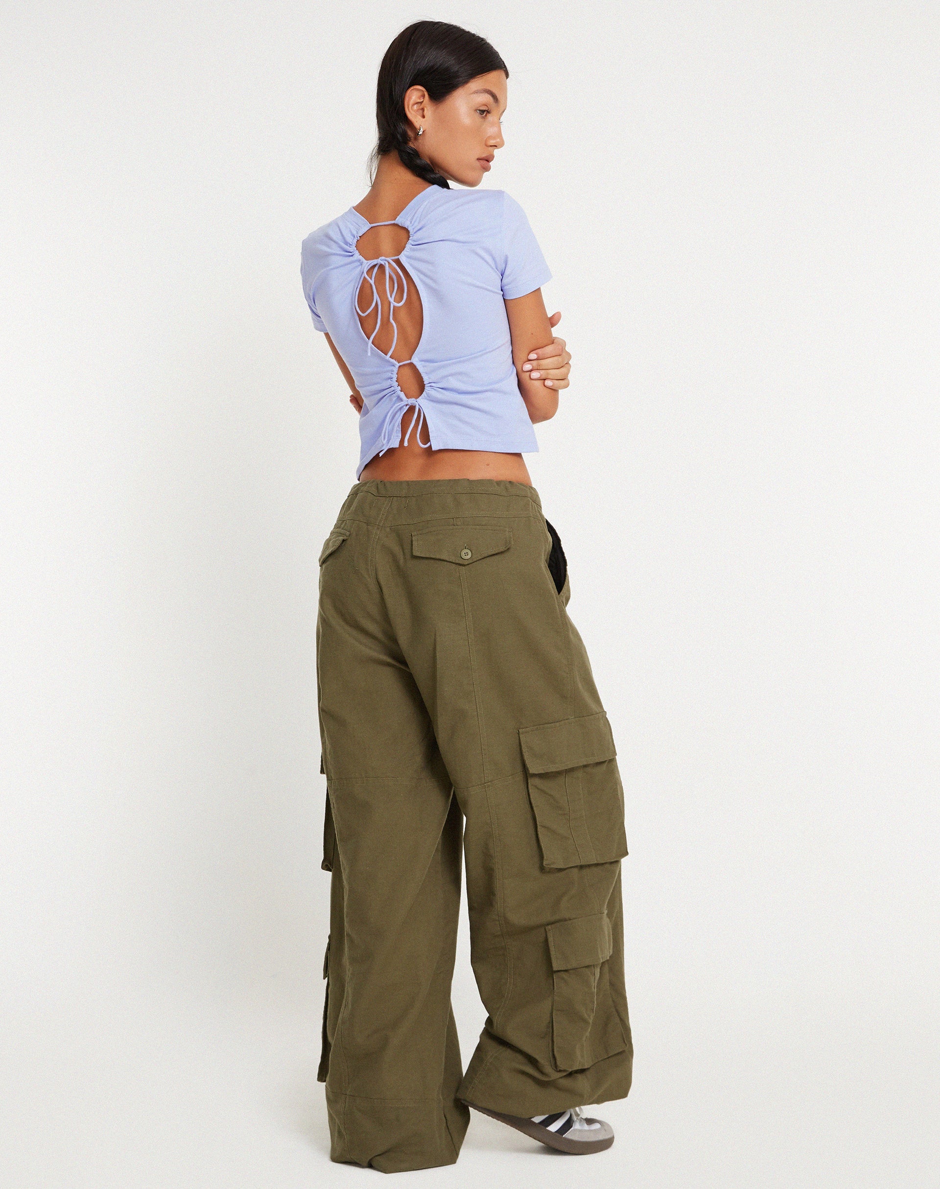 immagine di Surtie Crop Top in lilla pastello