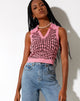 Immagine di Syafa Tank Top in Wavey M Rosa