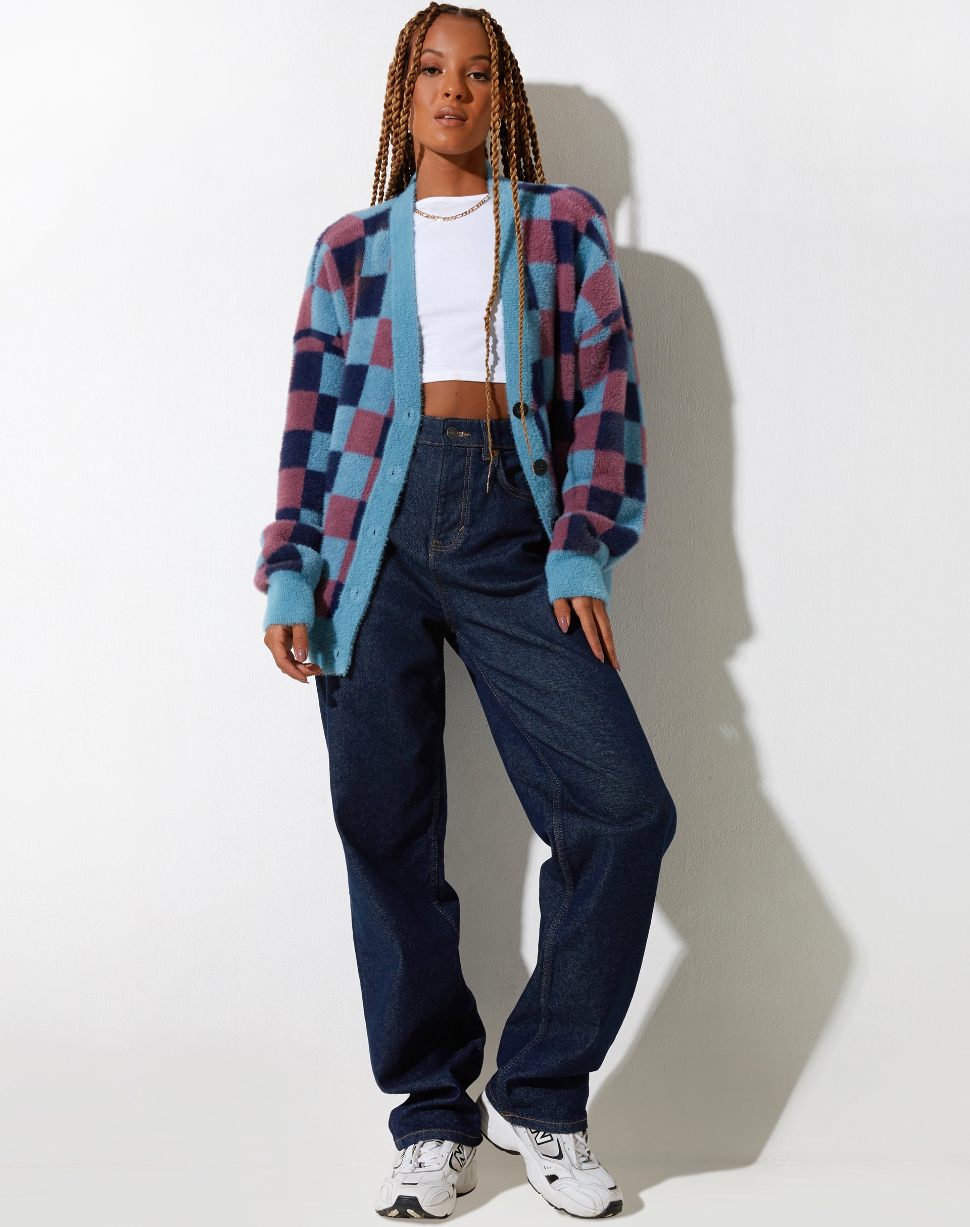 immagine di Talana Cardi in Check Blue Tones