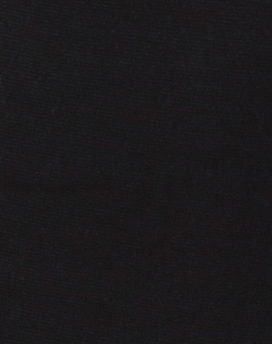 Immagine di Tashi Bodycon Dress in nero con anello di diamanti nero