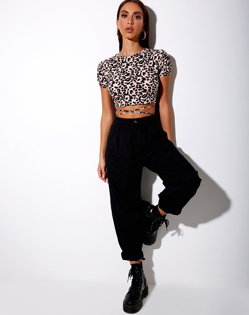 Immagine di Tasya Crop Top in Pantera Rosa
