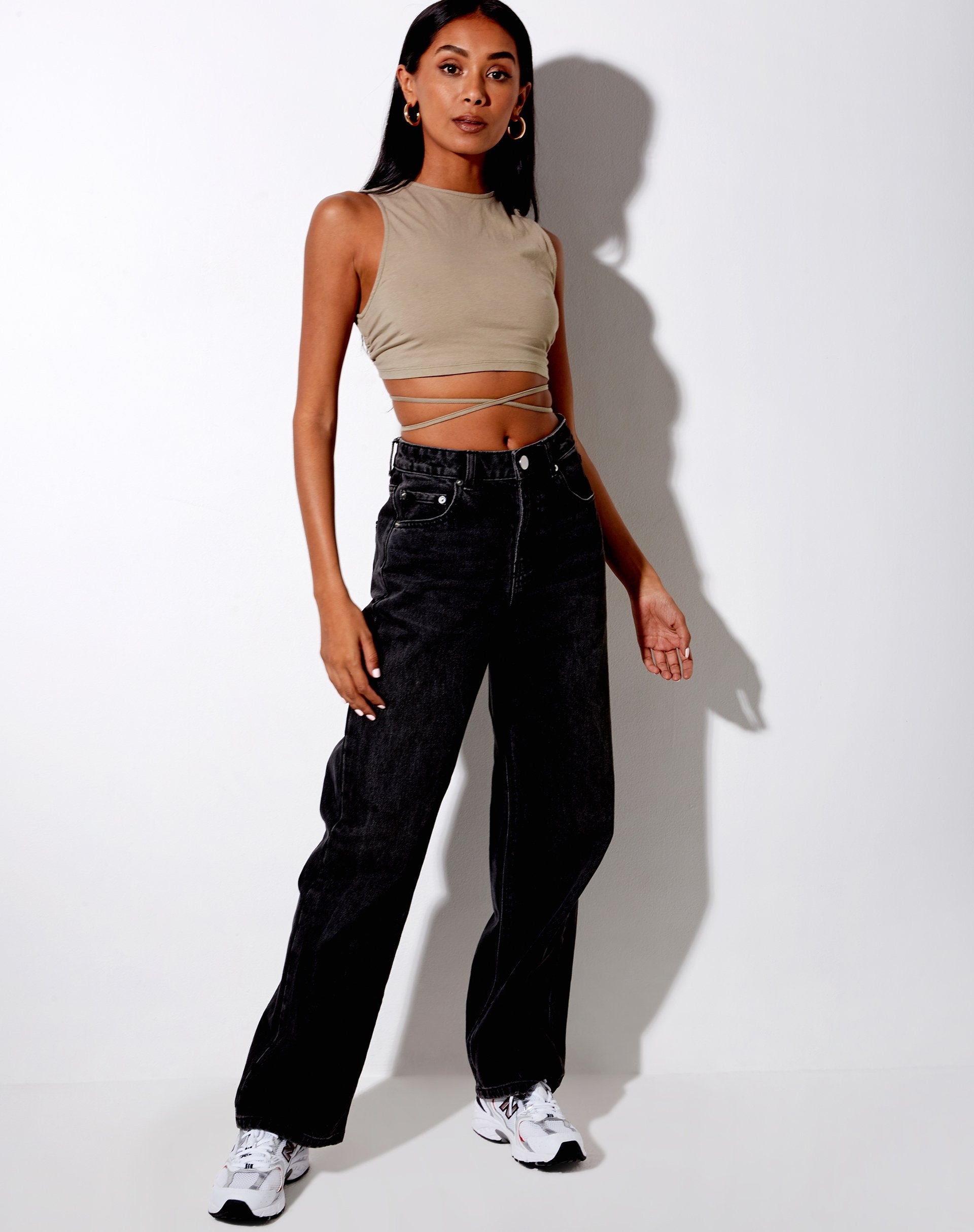 Immagine di Tasve Crop Top in Salvia
