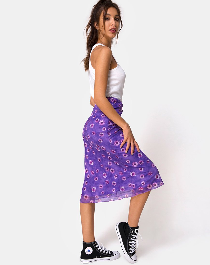Immagine di Taura Midi Skirt in Daisy Daze Purple