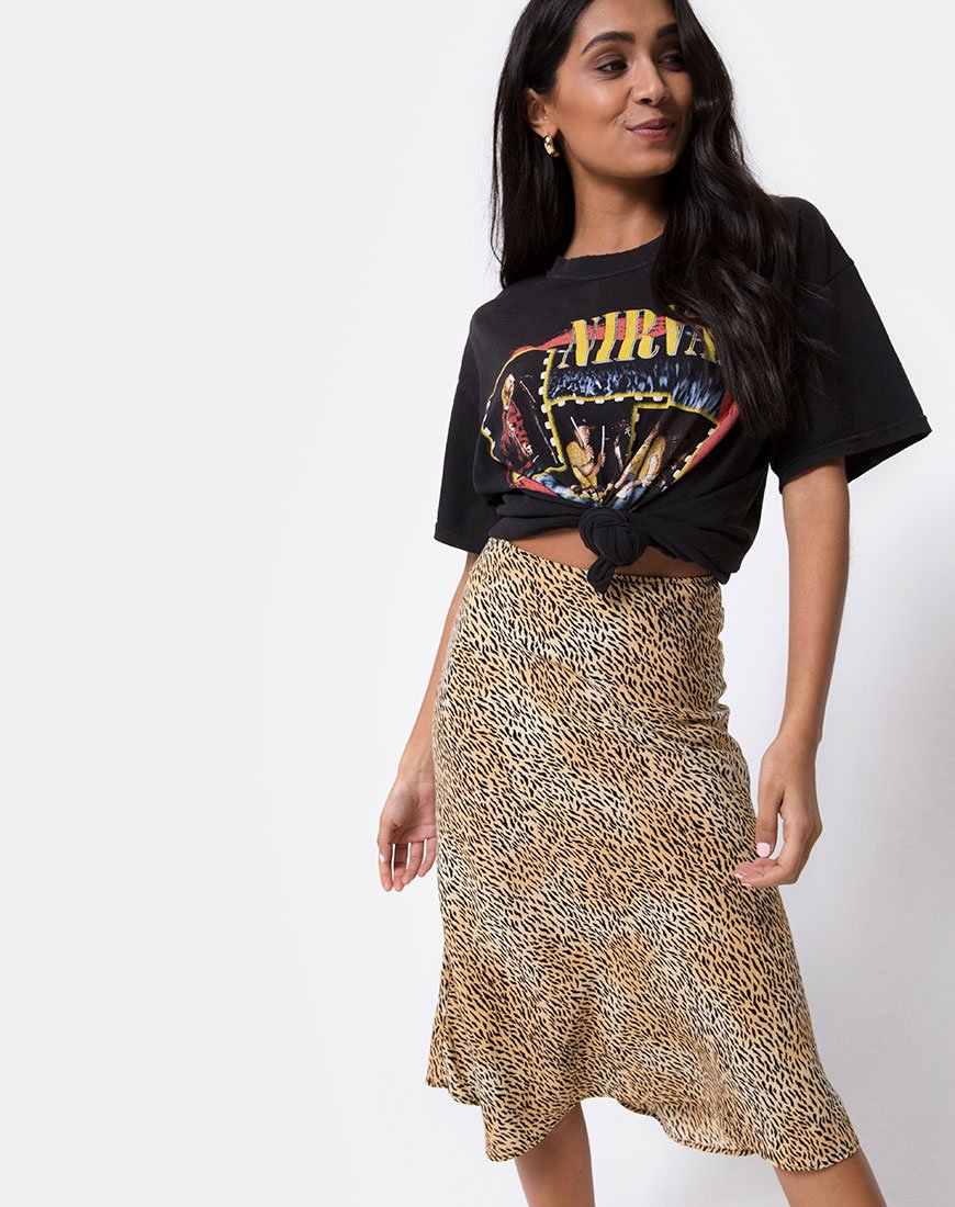 Gonna Tauri Midi in Mini Tiger Brown