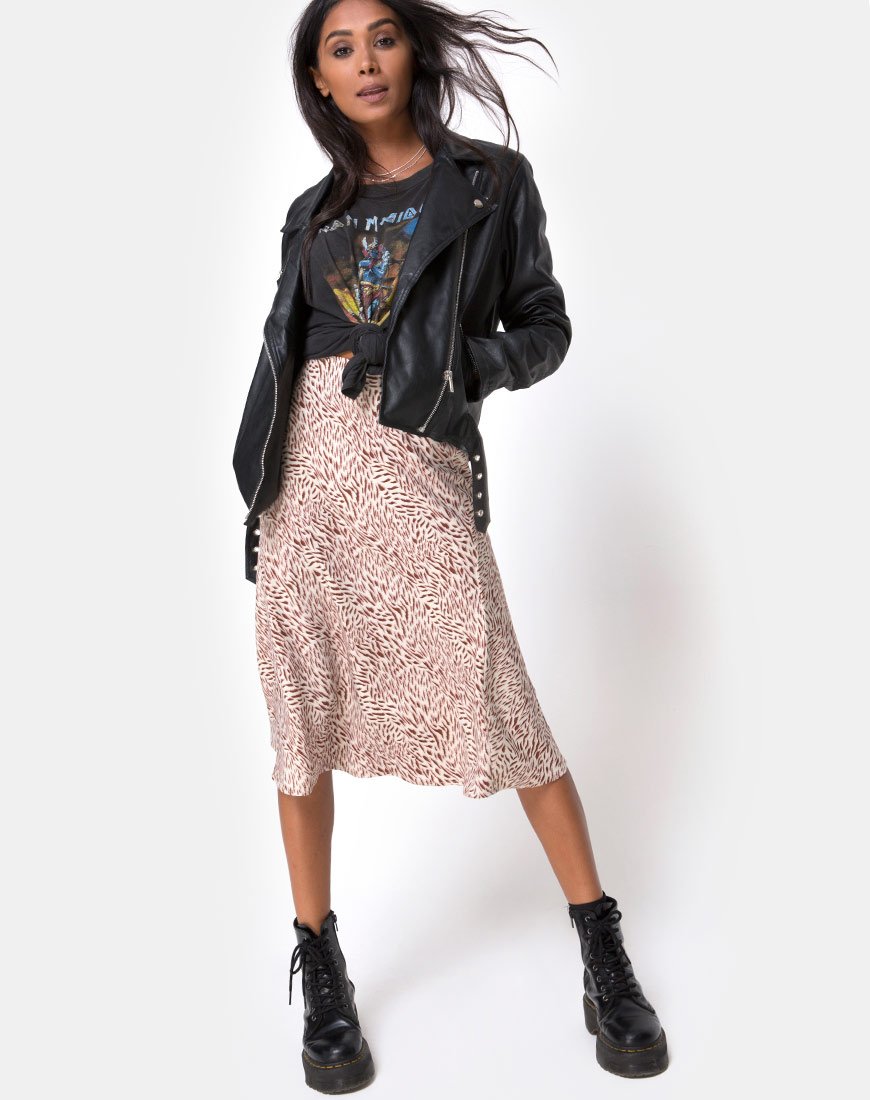 Immagine di Tauri Midi Skirt in Safari Taupe
