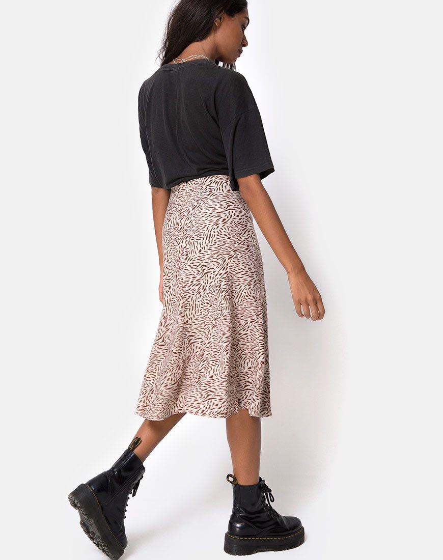Immagine di Tauri Midi Skirt in Safari Taupe