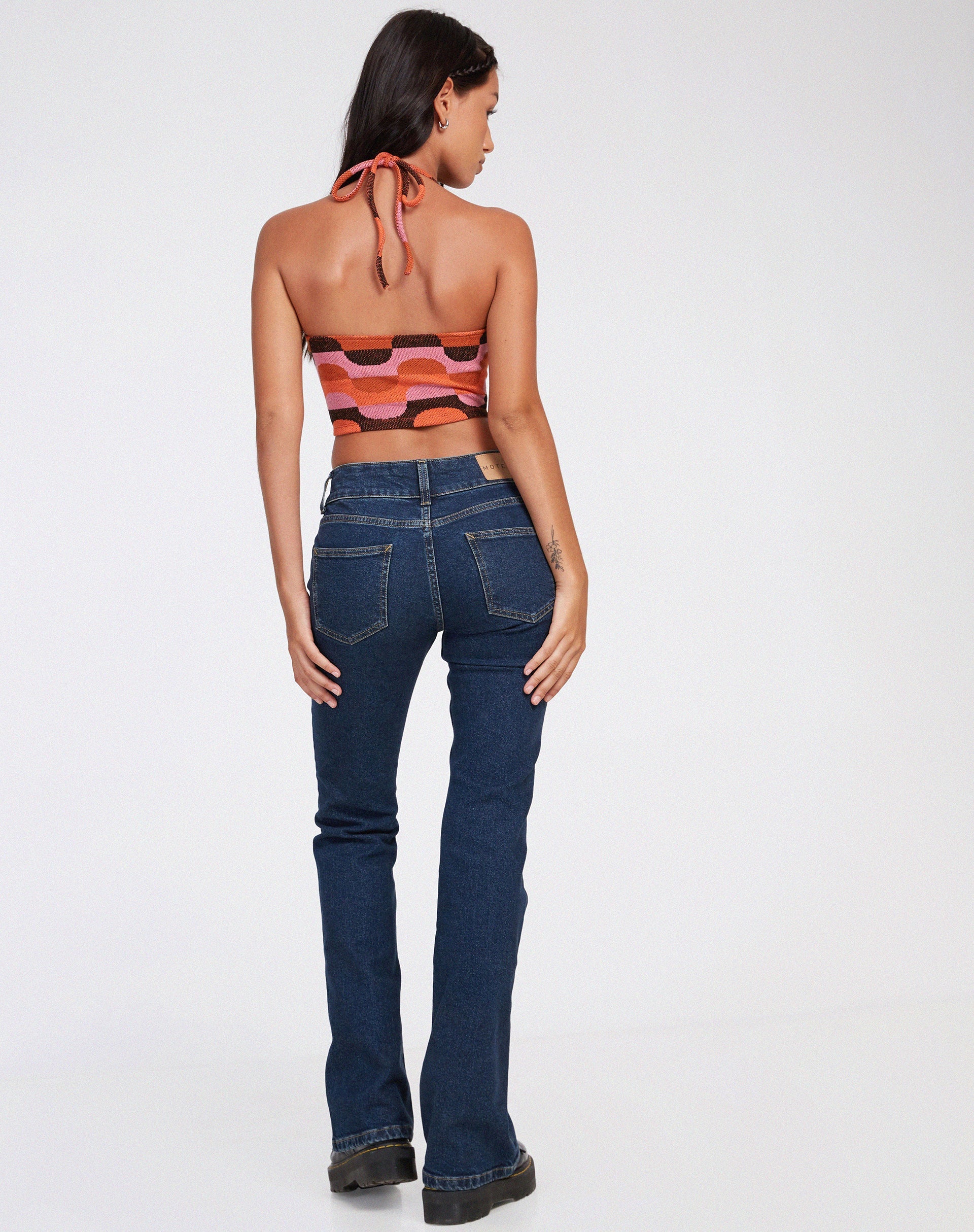 immagine di Tavi Crop Top in arte astratta rosa