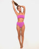 Immagine di Taya Bikini Bottom in Crinkle Rib Violet