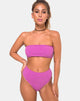 Immagine di Taya Bikini Top in Crinkle Rib Violet