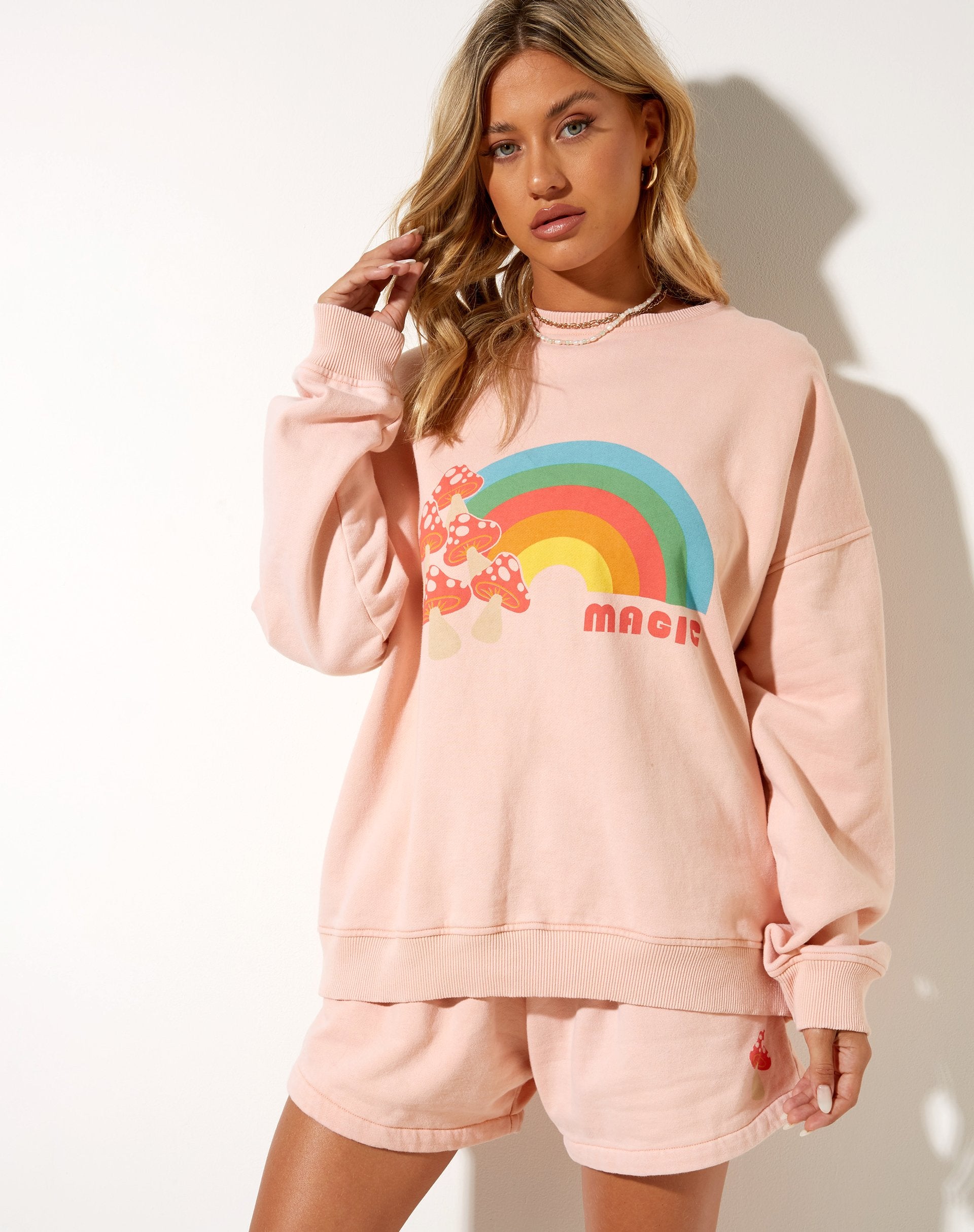 Immagine di Terry Short in Wash Out Peach Mushroom