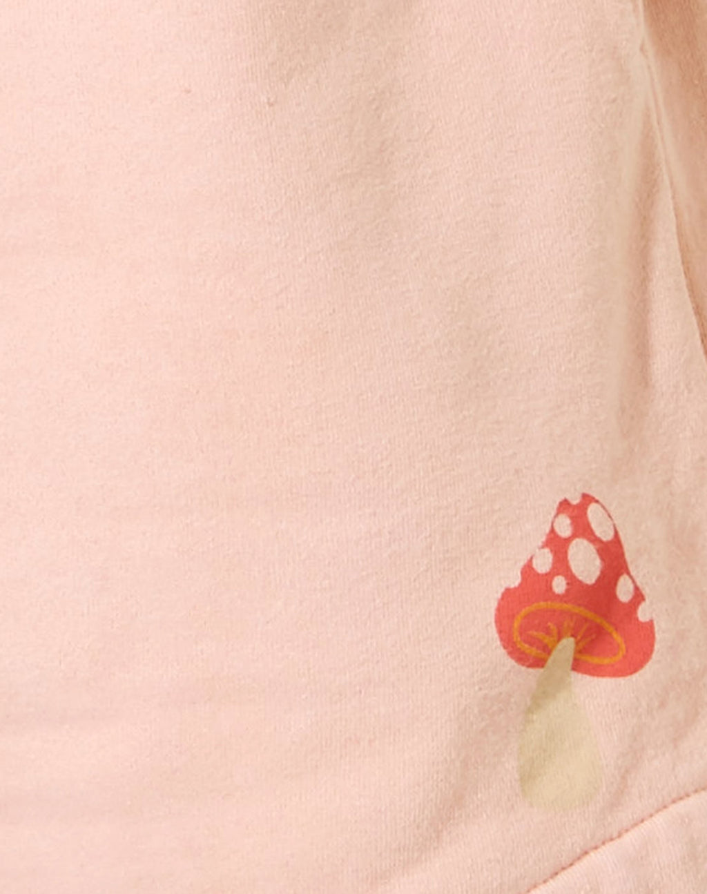 Pantaloncini Terry in Wash Out Peach Mushroom