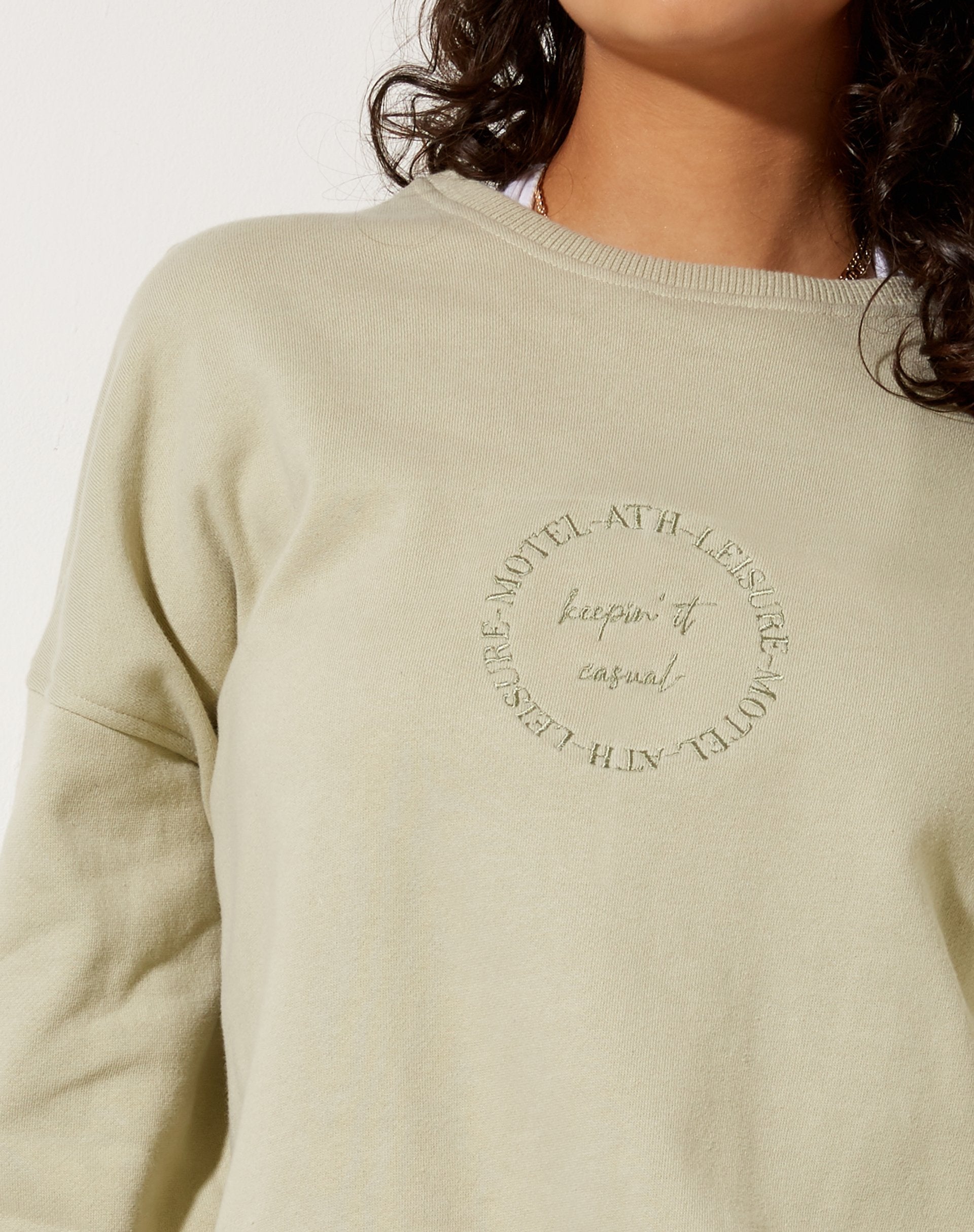 Immagine di Ted Felpa in verde pastello Keepin It Casual