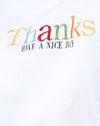 Grazie bianco Have A Nice Day Embro