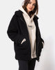 Immagine del cappotto di lana Teddy Bear in nero