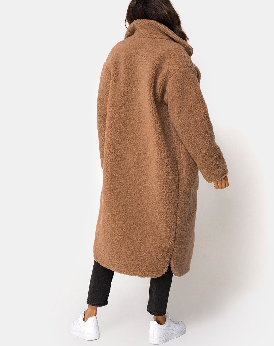Cappotto spolverino Teddy in Faun
