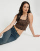 Immagine di Teisa Crop Top in Brown Leopard Daze