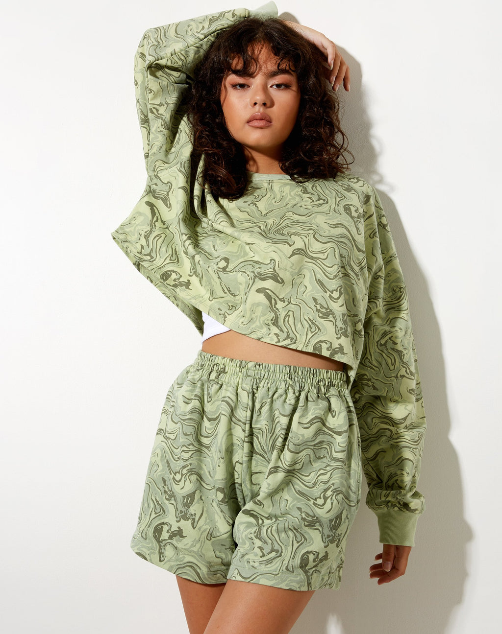 Terry Short in verde marmo