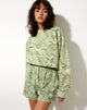 Immagine di Fawly Crop Top in verde marmo