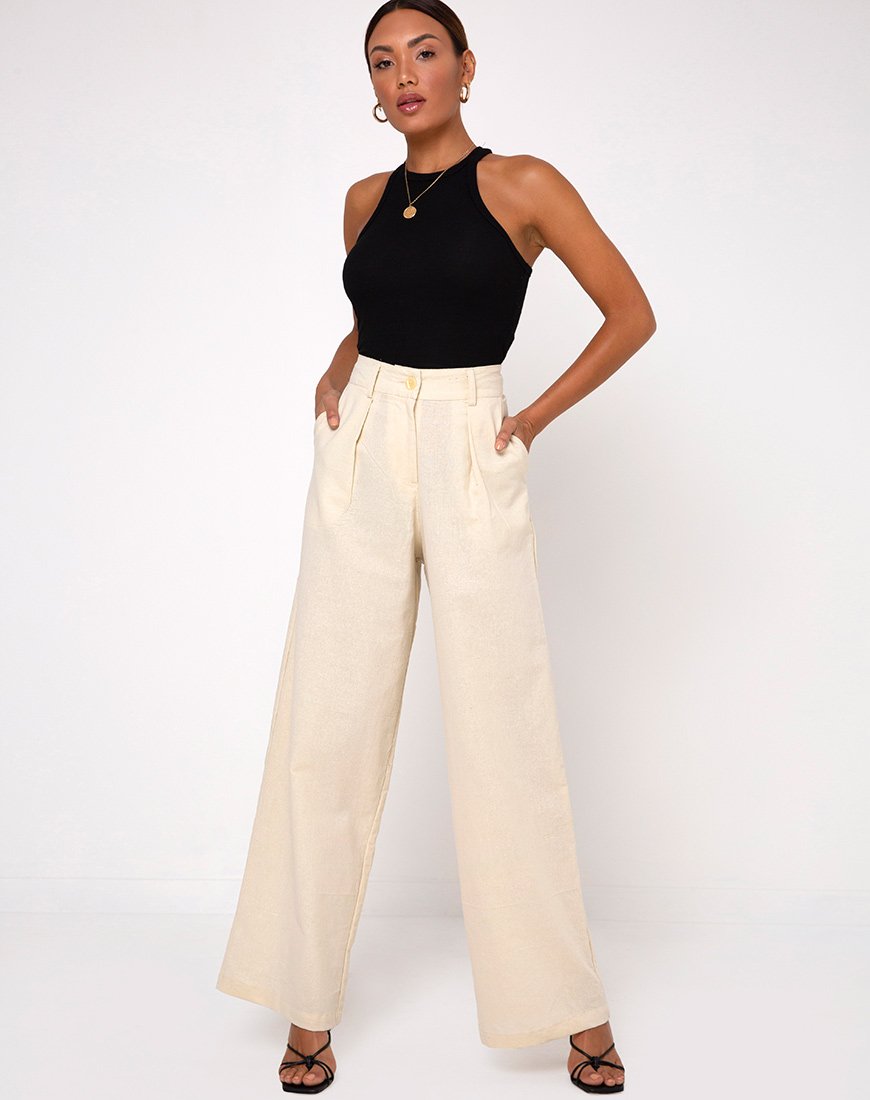 Immagine dei pantaloni Yeva Flare in ecrù