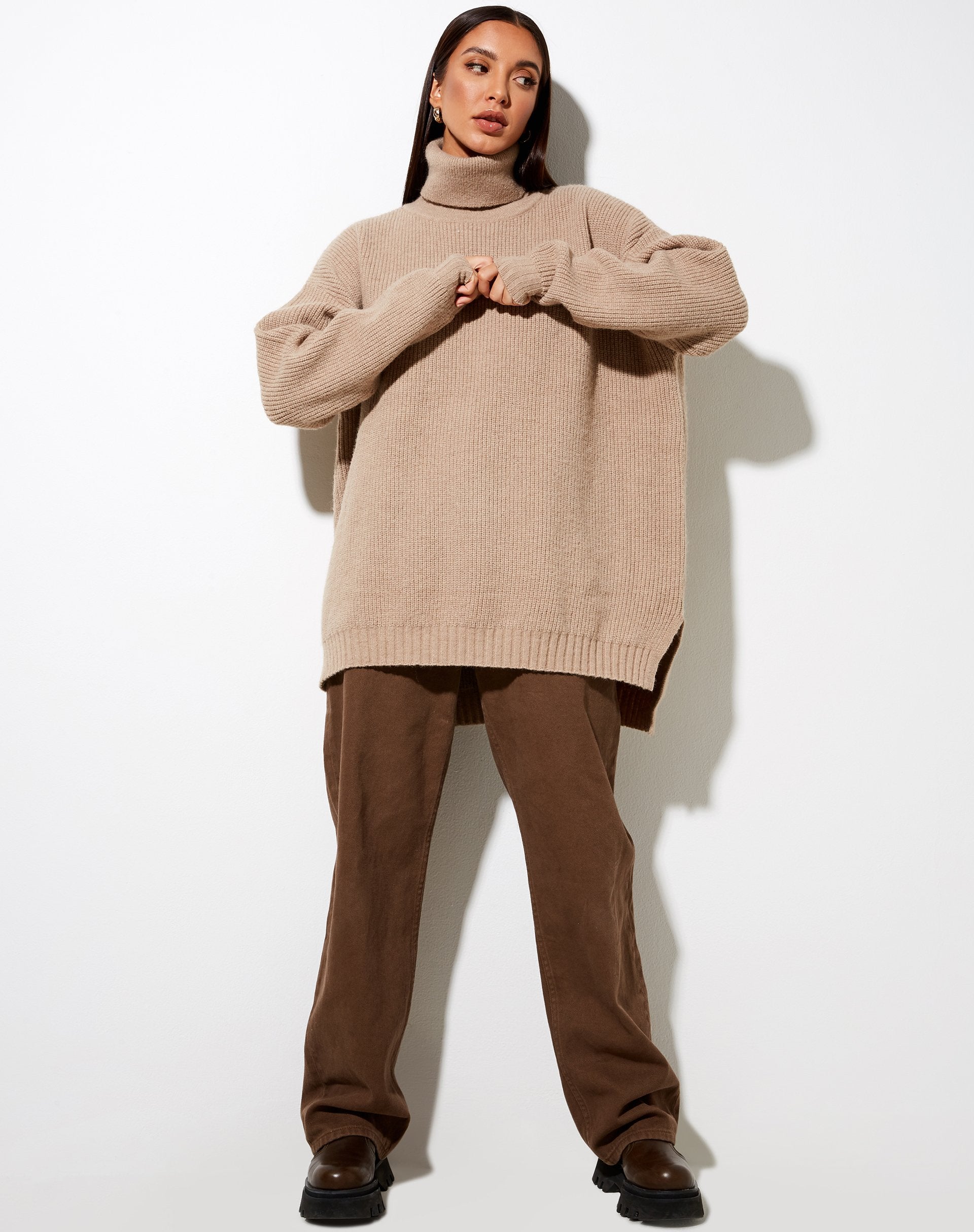 Immagine del maglione Thach in grigio beige