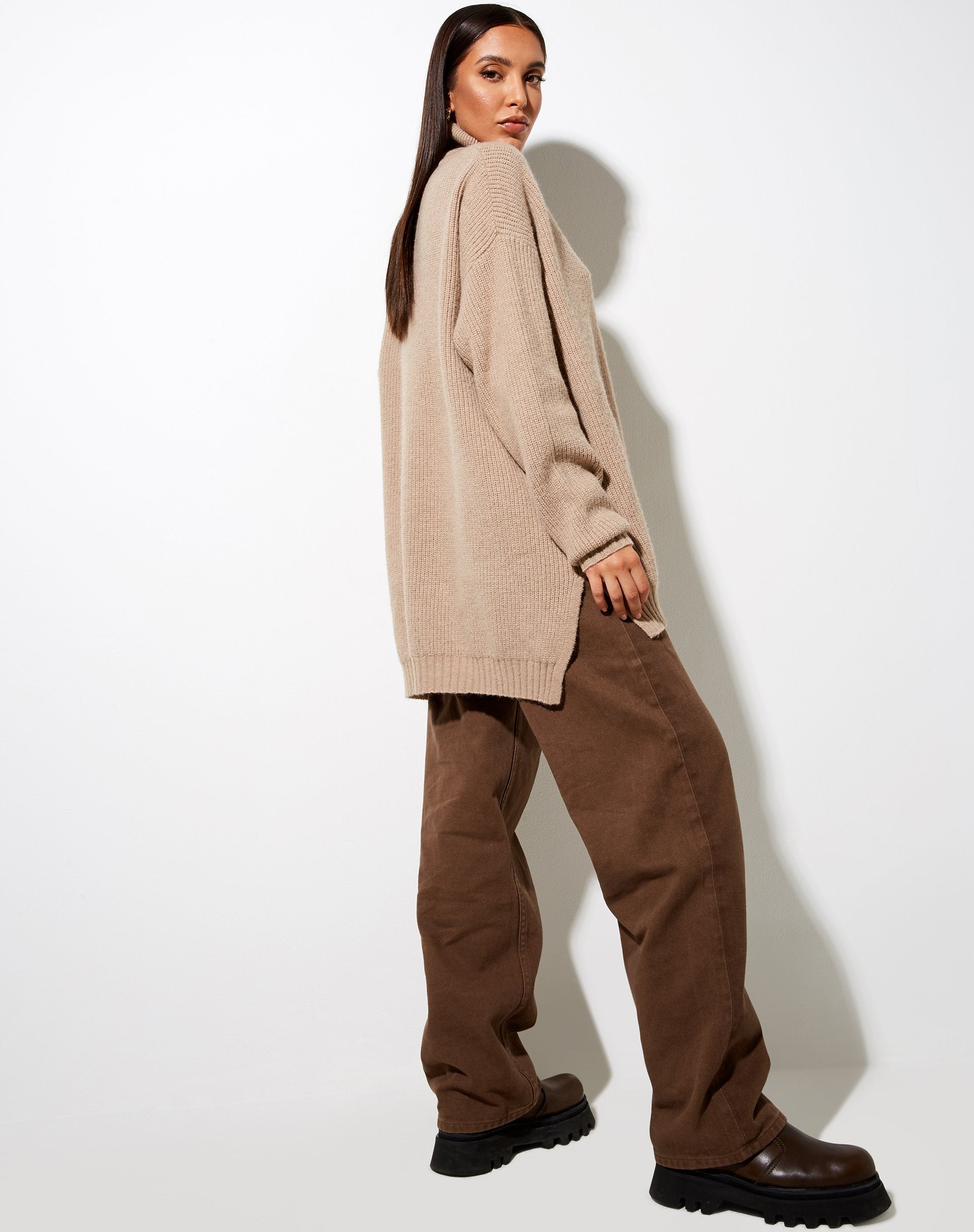 Immagine del maglione Thach in grigio beige