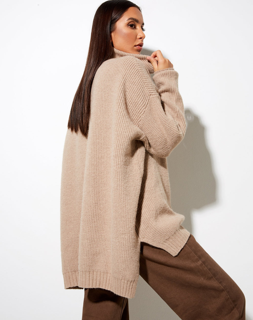 Maglione Thach in grigio beige