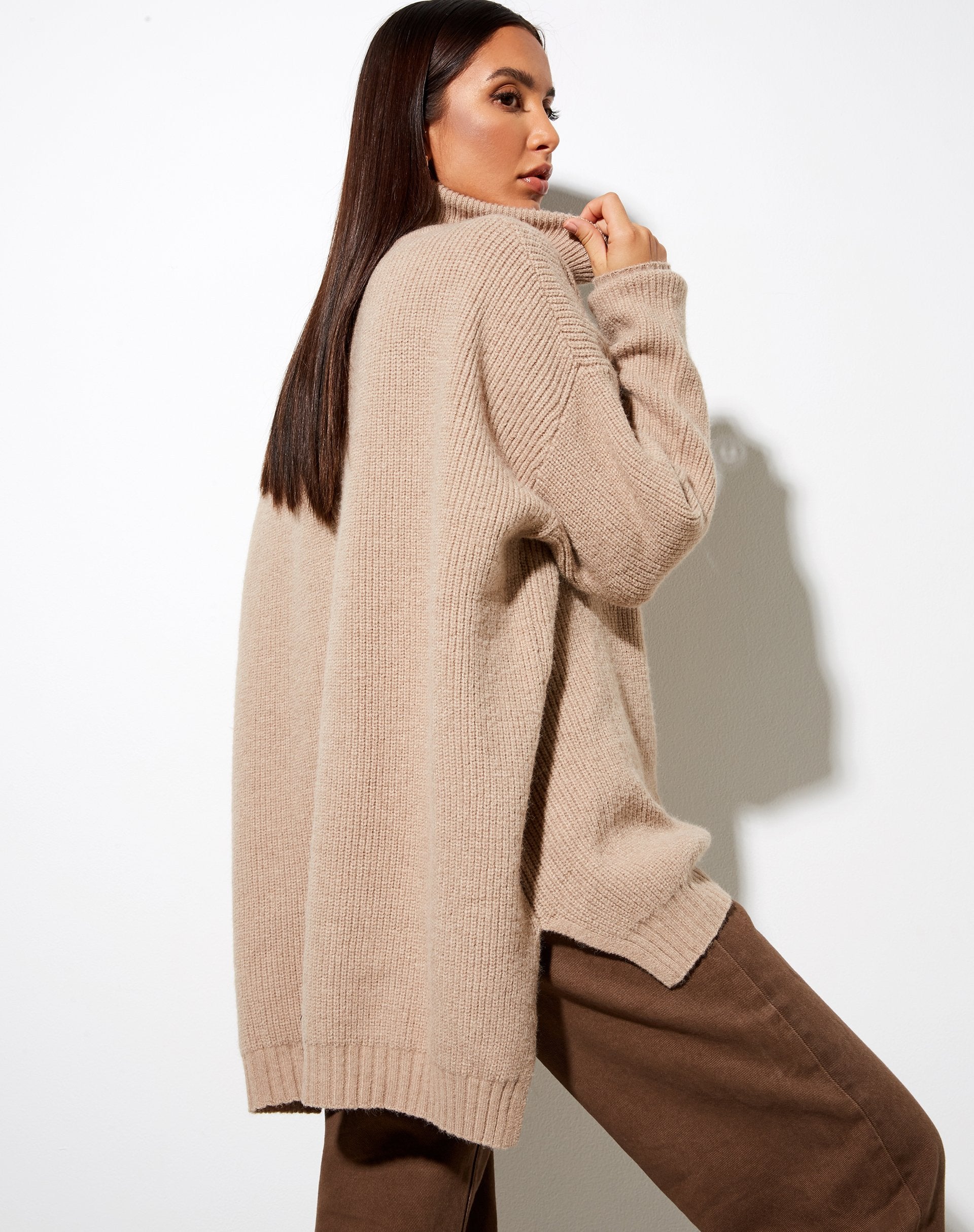 Immagine del maglione Thach in grigio beige
