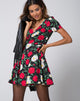 Immagine di Shaab Skater Dress in Polka Rose Nero