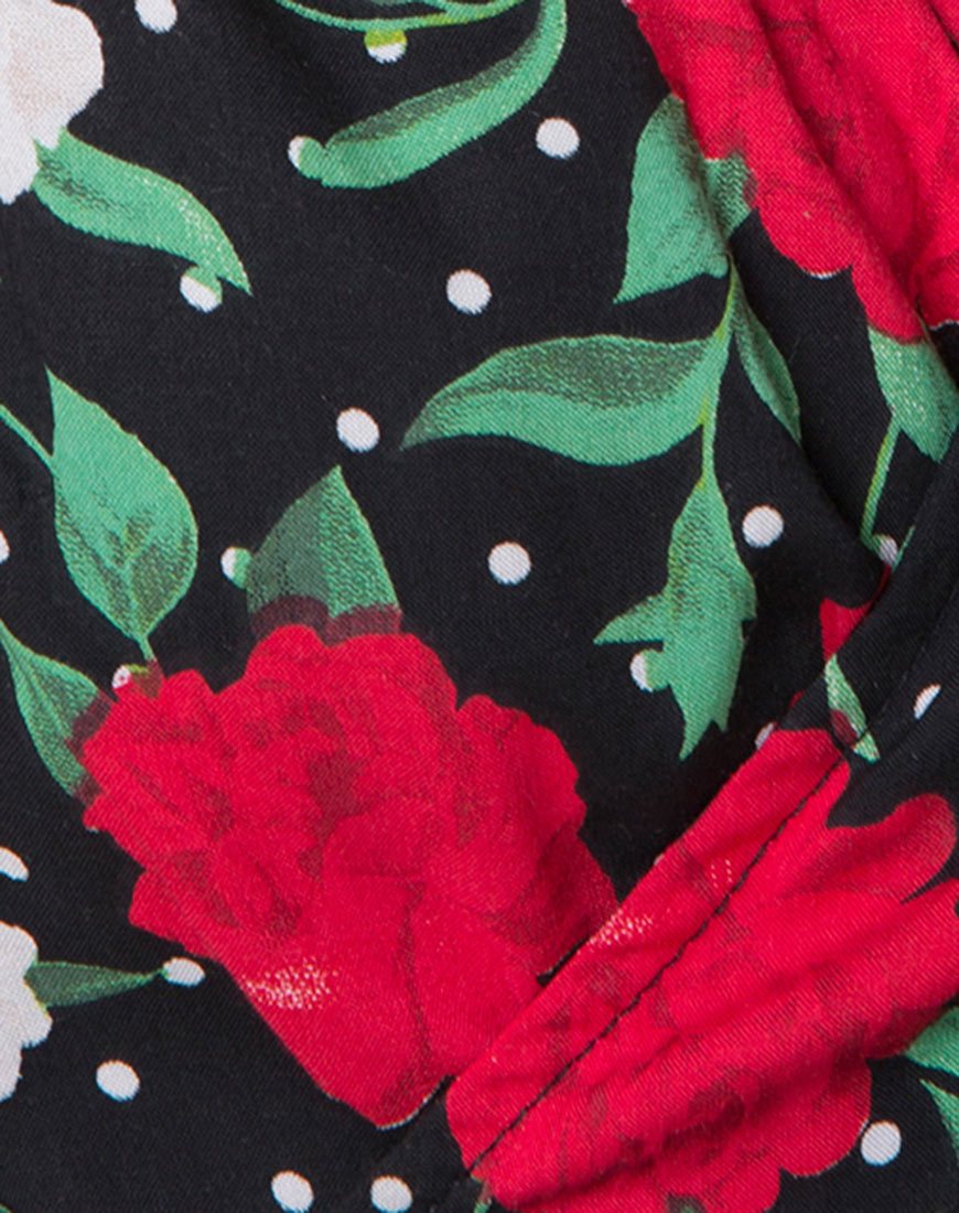 Immagine di Shaab Skater Dress in Polka Rose Nero