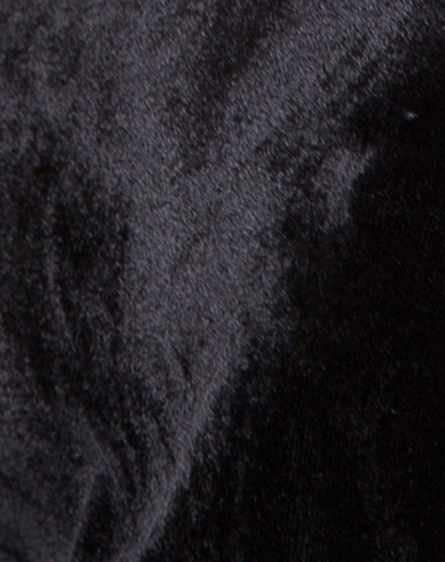 Immagine di Tacita Slip Dress in Velluto Diamante Nero
