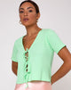 Immagine di Tiery Crop Top in costina Neo Mint