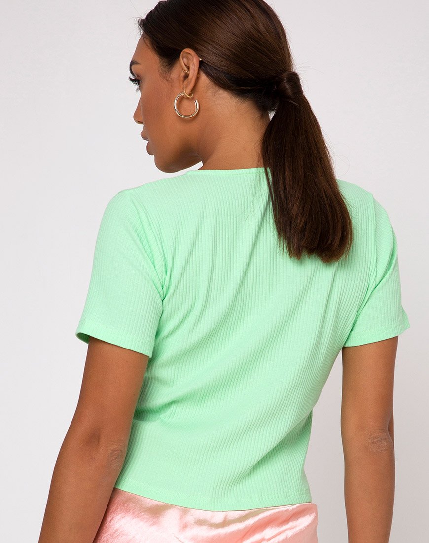 Top Tiery in costina neo menta