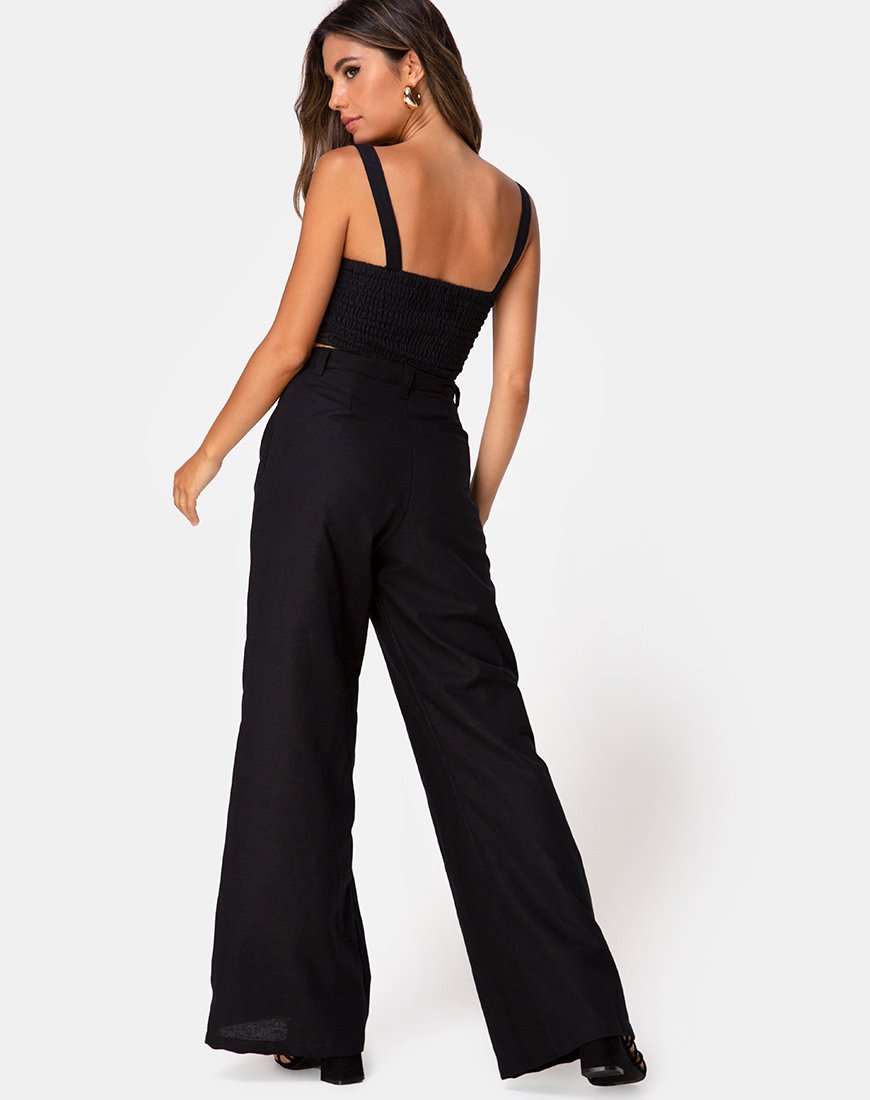 Pantaloni Tanira in nero