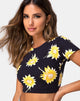 Immagine di Tindy Crop Top in Sunny Days Nero