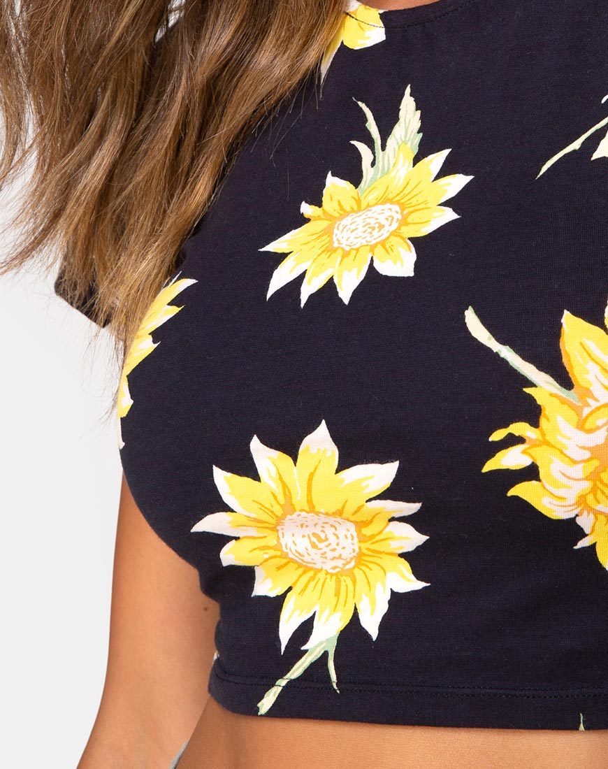 Immagine di Tindy Crop Top in Sunny Days Nero