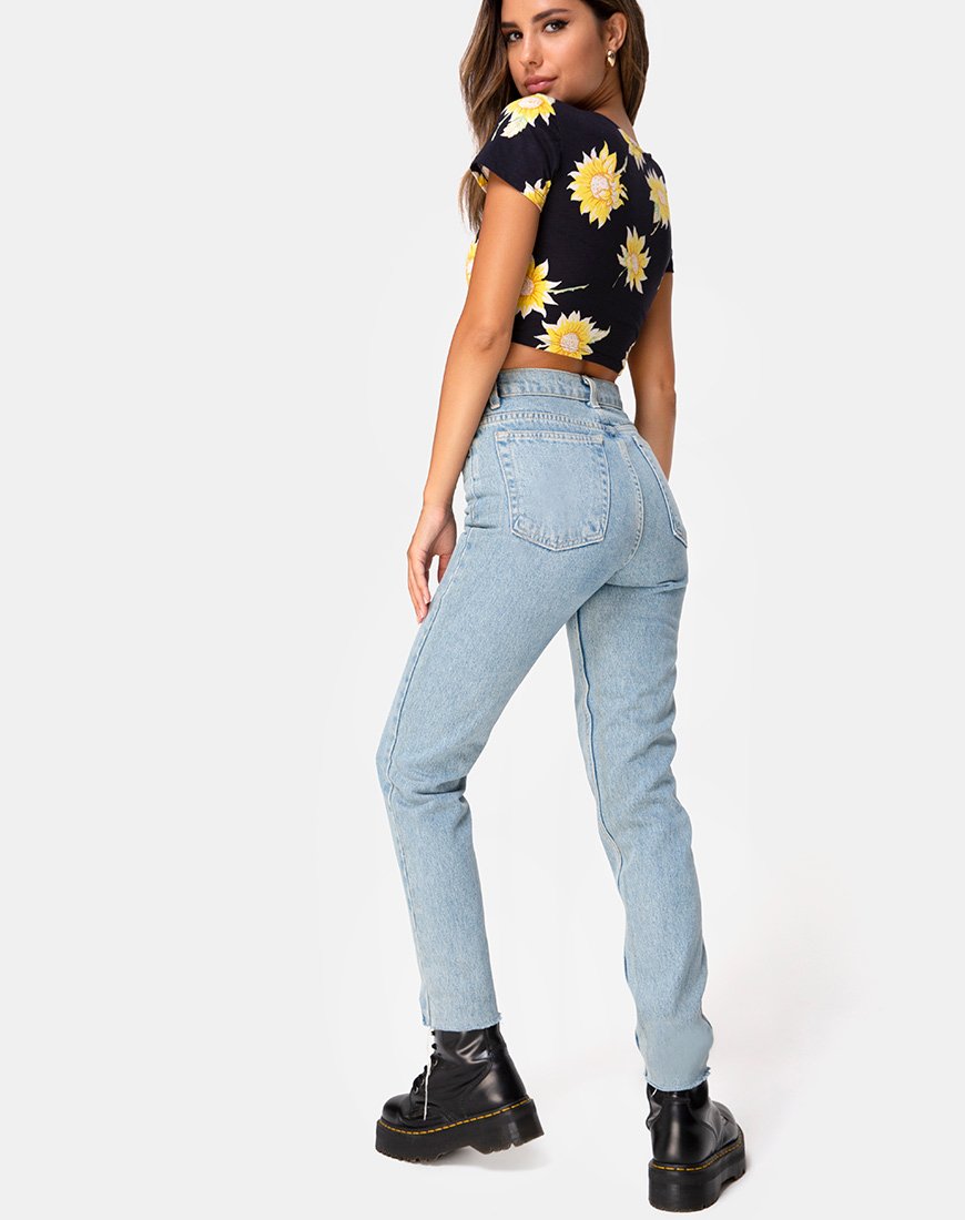 Immagine di Tindy Crop Top in Sunny Days Nero