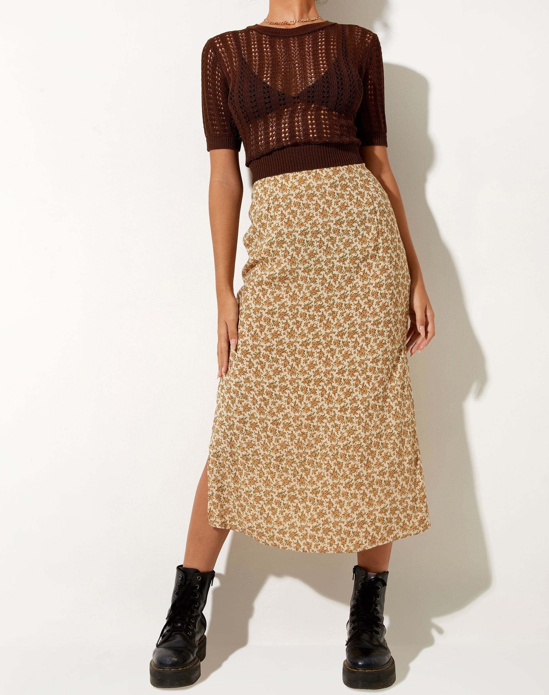 Immagine di Tindra Midi Skirt in Washed Ditsy