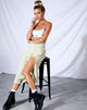 Immagine di Tindra Midi Skirt in Crinkle Botanic Mint Foam