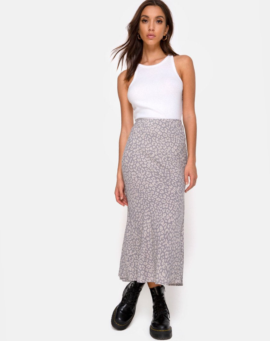 Immagine di Tindra Midi Skirt in Leopard Daze Grey