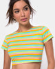 Immagine di Tindy Crop Top in Sweet Stripe