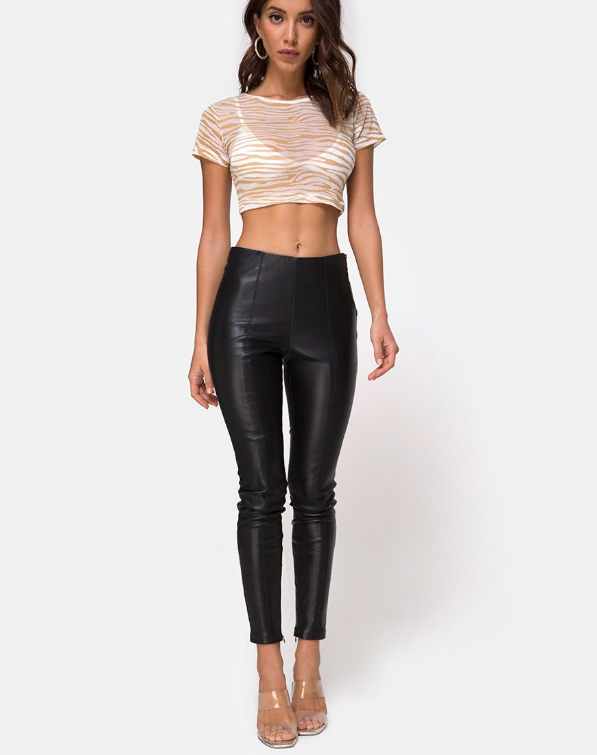 Immagine di Tindy Top in Rete Crema Tan Zebra