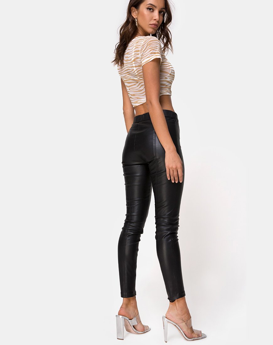 Immagine di Tindy Top in Rete Crema Tan Zebra