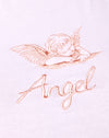 Angelo "Angel" rosa fiammante con ricamo