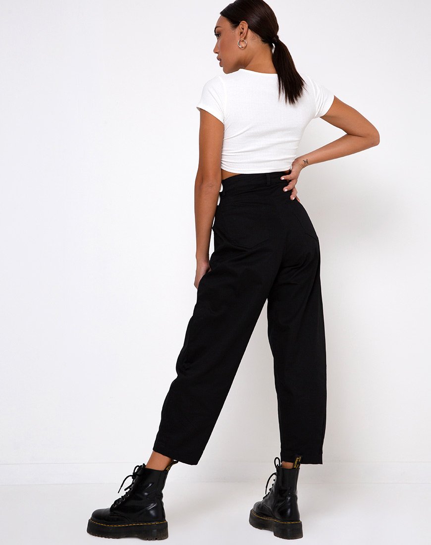 Immagine di Tiner Crop Top a costine avorio