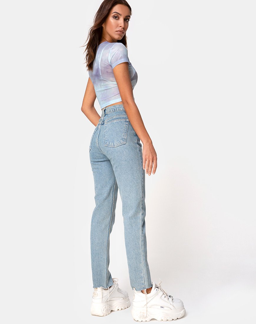 Immagine di Tiney Crop Top Tee in Cherub Kiss Blue