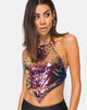 Immagine di Tini Crop Top in paillettes Dragon Fruit